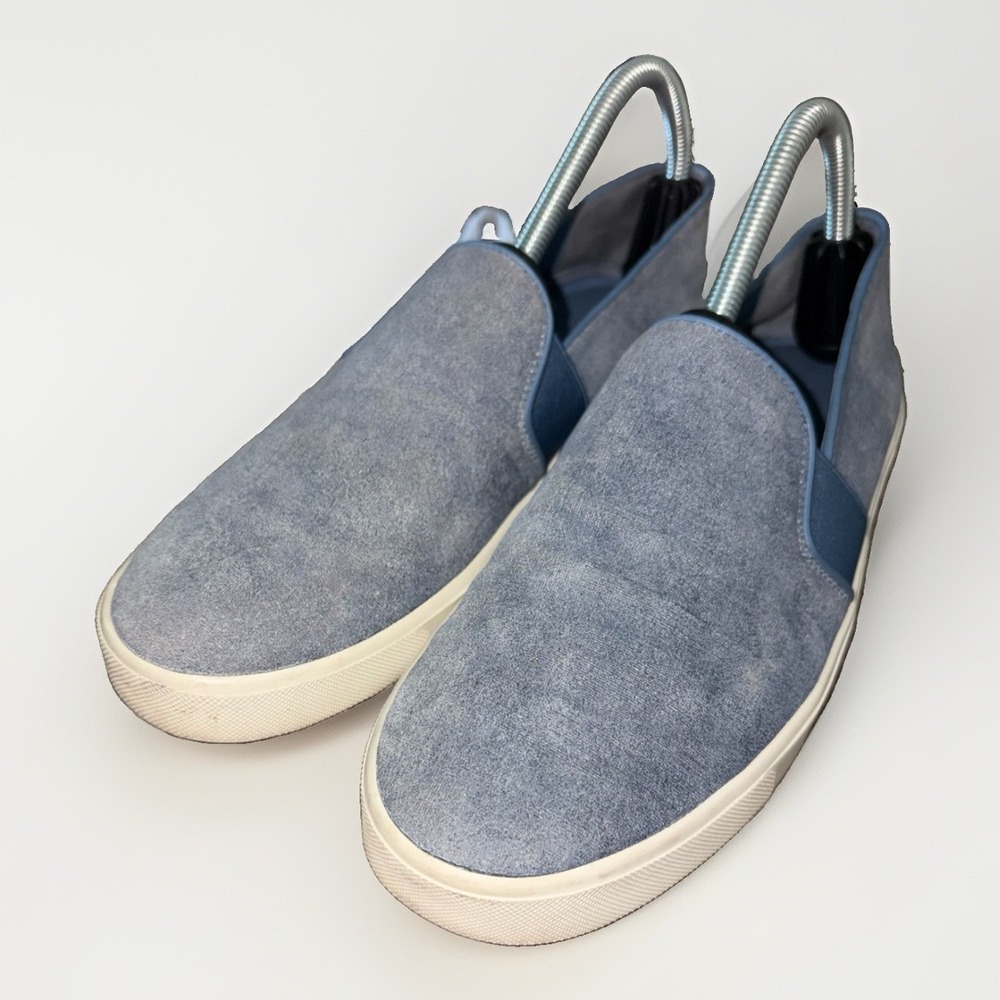 Vince Women's Slip On Sneakers Blue Suede Size 9 US 38 EU Boating Shoes